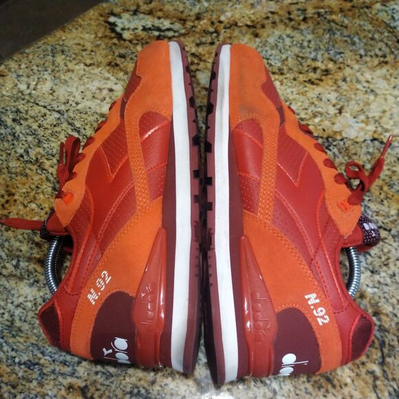 Diadora N92 Cherry Red Men's 9 Wm 11 Running Classic Sneaker - Picture 9 of 12